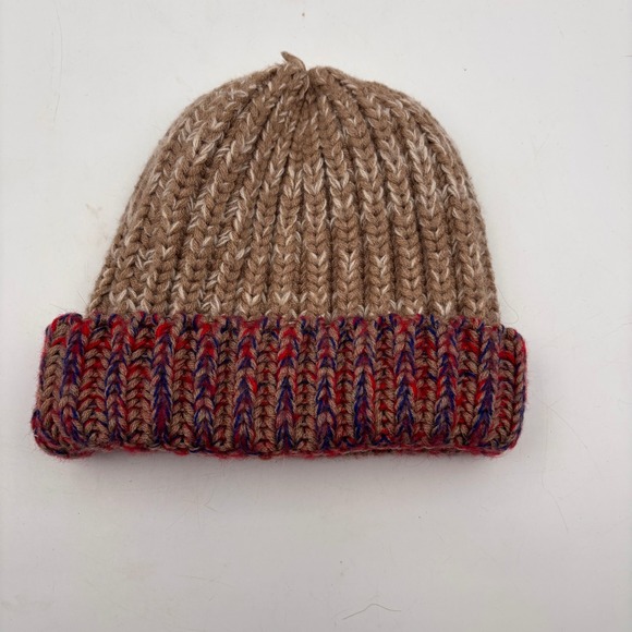 Accessories - Chunky Knit Beanie Hat Multi-Color Marled Cuffed Winter Warm Women's